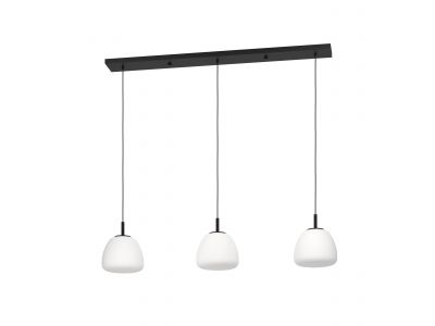 Suspension métal noir BALMES E27 3X40W