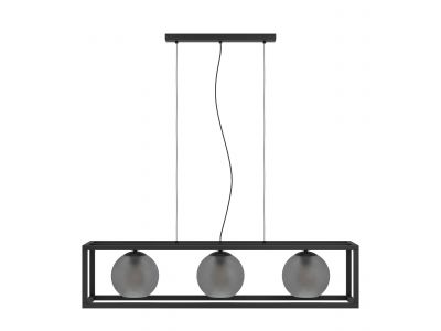 Suspension métal noir ARANGONA E27 3X40W