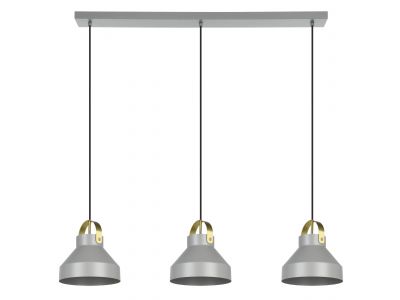 Suspension métal gris ESTEPONA E27 3X40W