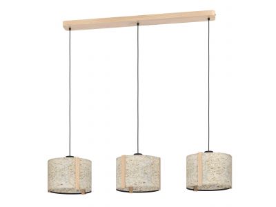 Suspension tissu multi HONTONGAS E27 3X25W