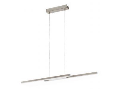 Suspension métal nickel FRAIOLI-Z LED INT 2X17W