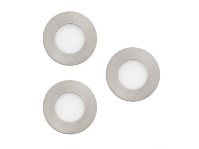 Spot à encastrer métal nickel FUEVA-Z LED INT 3X2,8W