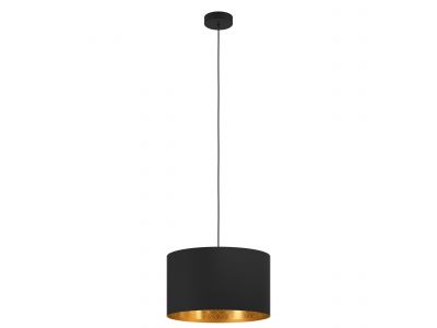 Suspension métal noir ZARAGOZA d38 cm E27 1X40W