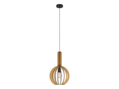 Suspension bois naturel VELASCO d31 cm E27 1X40W