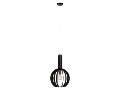 Suspension bois noir VELASCO d31 cm E27 1X40W