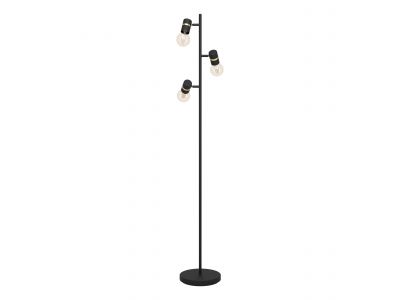 Lampadaire métal noir LURONE E27 3X10W