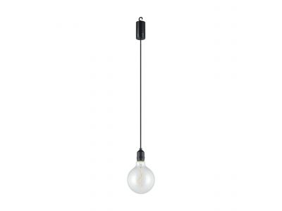 Suspension extérieure plastique noir/opale VIGNANELLO LED INT 1X0,06W