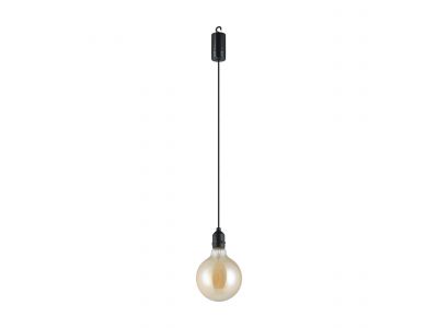 Suspension plastique noir VIGNANELLO LED INT 1X0,06W