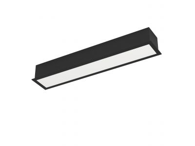 Lustre et plafonnier extérieur métal noir SALITTA LED INT 1X9W