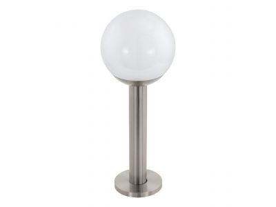 Lampadaire extérieur métal nickel NISIA-Z H52,5CM E27 1X9W