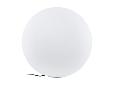 Objet lumineux extérieur plastique blanc MONTEROLO-Z D50CM E27 1X9W