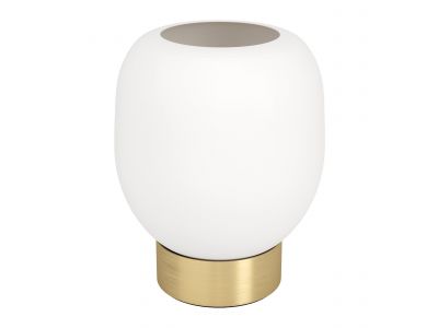 Lampe de table verre blanc MANZANARES E27 1X40W