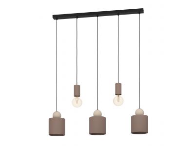 Suspension métal marron GAZZOLA E27 5X40W