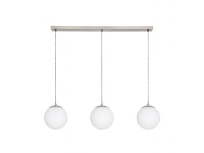 Suspension verre blanc RONDO E27 3X40W