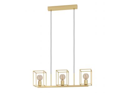 Suspension métal doré CUMIOLE E27 3X40W