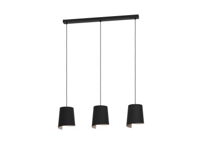 Suspension métal noir BOLIVIA E27 3X40W