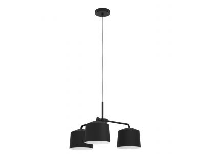 Suspension métal noir CAGUANES E27 3X40W