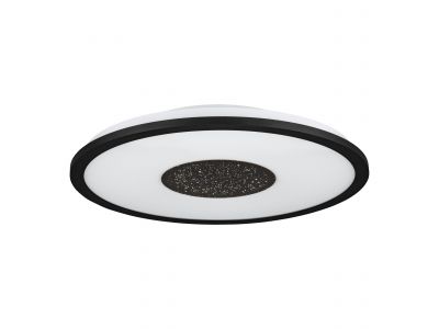 Plafonnier plastique noir MARMORATA LED INT 1X18W