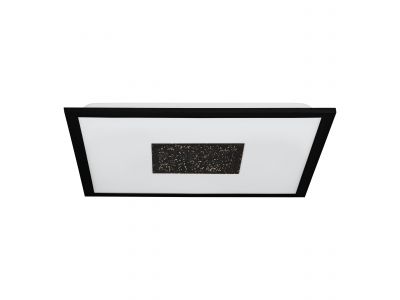 Plafonnier plastique noir MARMORATA LED INT 1X19W