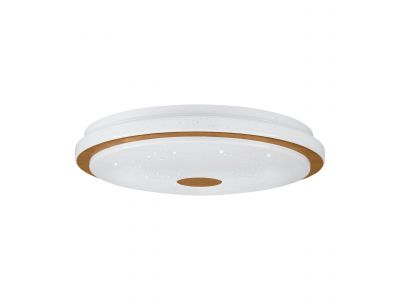 Plafonnier en plastique blanc LANCIANO 1 LED INT 24W