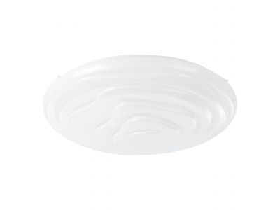 Plafonnier plastique blanc BATTISTONA LED INT 20,8W D48