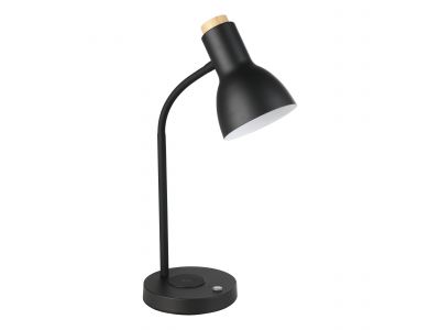 Lampe de bureau métal noir VERADAL-QI LED INT 4X5,5W