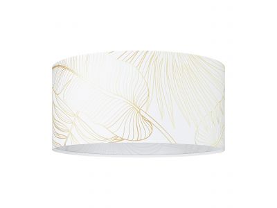 Plafonnier tissu blanc BUCAMARANGA E27 1X40W