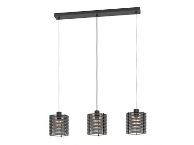 Suspension métal noir SEGOVIA E27 3X40W