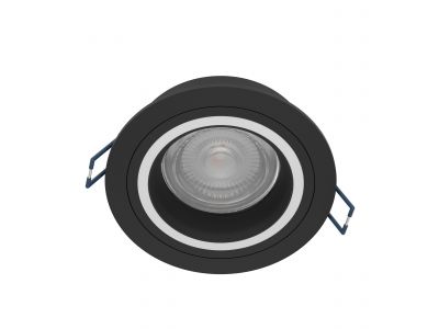 Spot à encastrer métal noir CAROSSO-Z Rond LED INT 1X4,7W