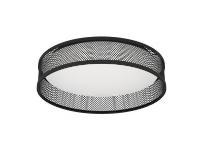 Plafonnier métal noir LUPPINERIA LED INT 2X20W