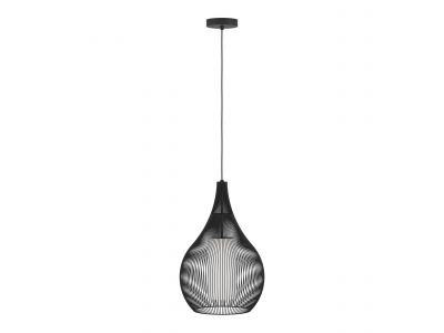 Suspension métal noir RAZONI 1 E27 1X40W