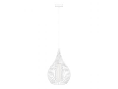 Suspension métal blanc RAZONI 1 E27 1X40W