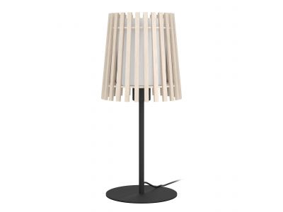 Lampe de table bois naturel FATTORIA E27 1X25W