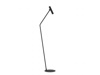 Lampadaire métal noir ALMUDAINA LED INT 1X5W