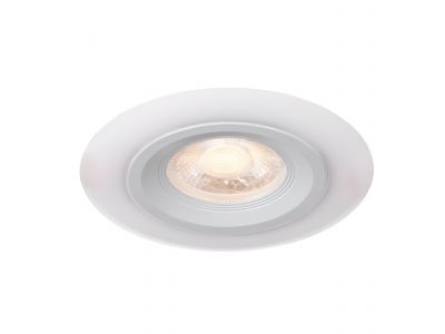 Spot à encastrer extérieur plastique blanc CALONGE LED INT 1X4,8W