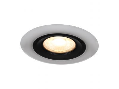 Spot à encastrer extérieur plastique blanc/noir CALONGE LED INT 1X4,8W