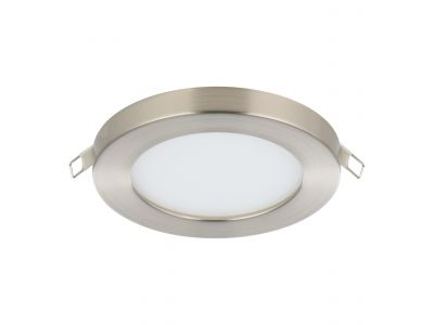 Spot encastré extérieur en aluminium couleur nickel FUEVA FLEX led intégré 5,5W D11,7cm