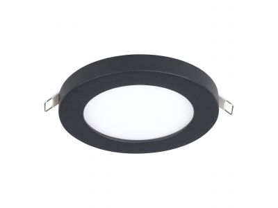 Spot encastré extérieur en aluminium noir FUEVA FLEX led intégré 5,5W D11,7cm