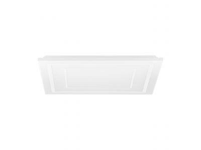 Plafonnier en plastique et métal blanc ALBARCA LED INT 1X18W