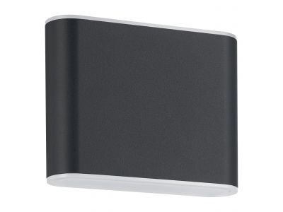 Applique extérieure métal anthracite GRUTTI LED INT 2X2,9W