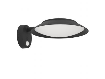 Applique extérieure en plastique noir CERRISI LED INT 7W