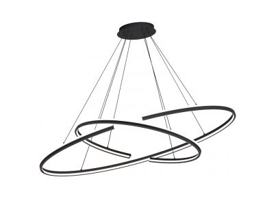 Suspension LED dimmable OFFAGNA noir D120cm