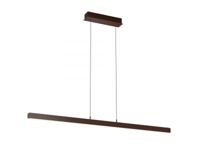 Suspension LED dimmable CUGNOLI marron  L150cm