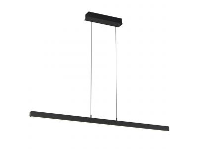 Suspension LED dimmable CUGNOLI noir L150cm