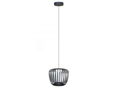 Suspension LED CUPPICCIA Métal noir Ø26cm