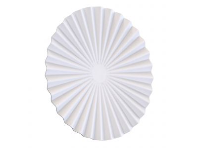 Applique en métal plissé blanc FOLD led intégrée 7W 1088 lumens 3000K.