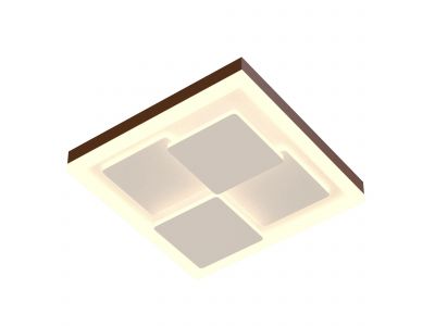 Plafonnier LED dimmable CEIL blanc/noir 30X30cm