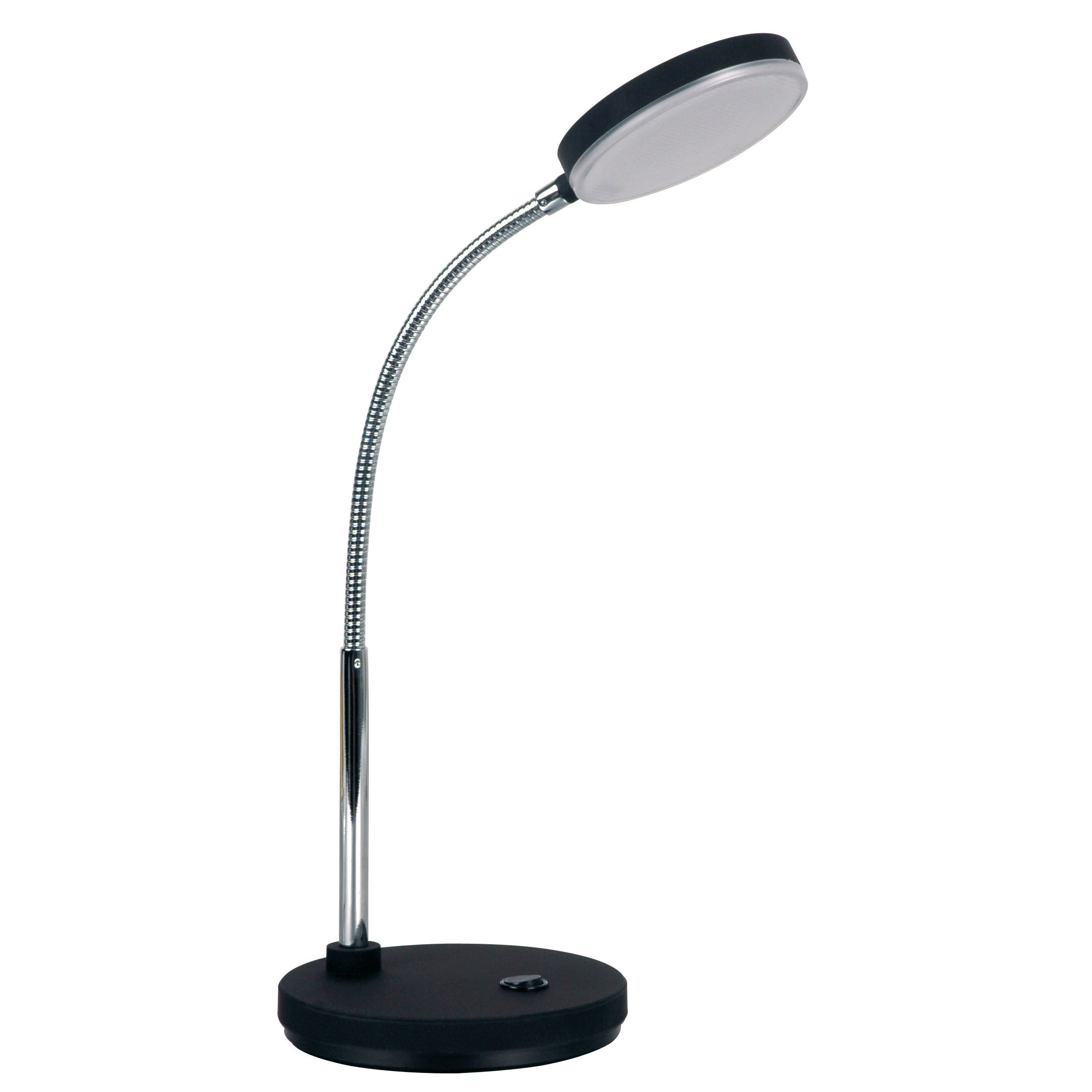 Lampe de bureau flexible POST noire en métal et PVC - Keria et Laurie  Lumière