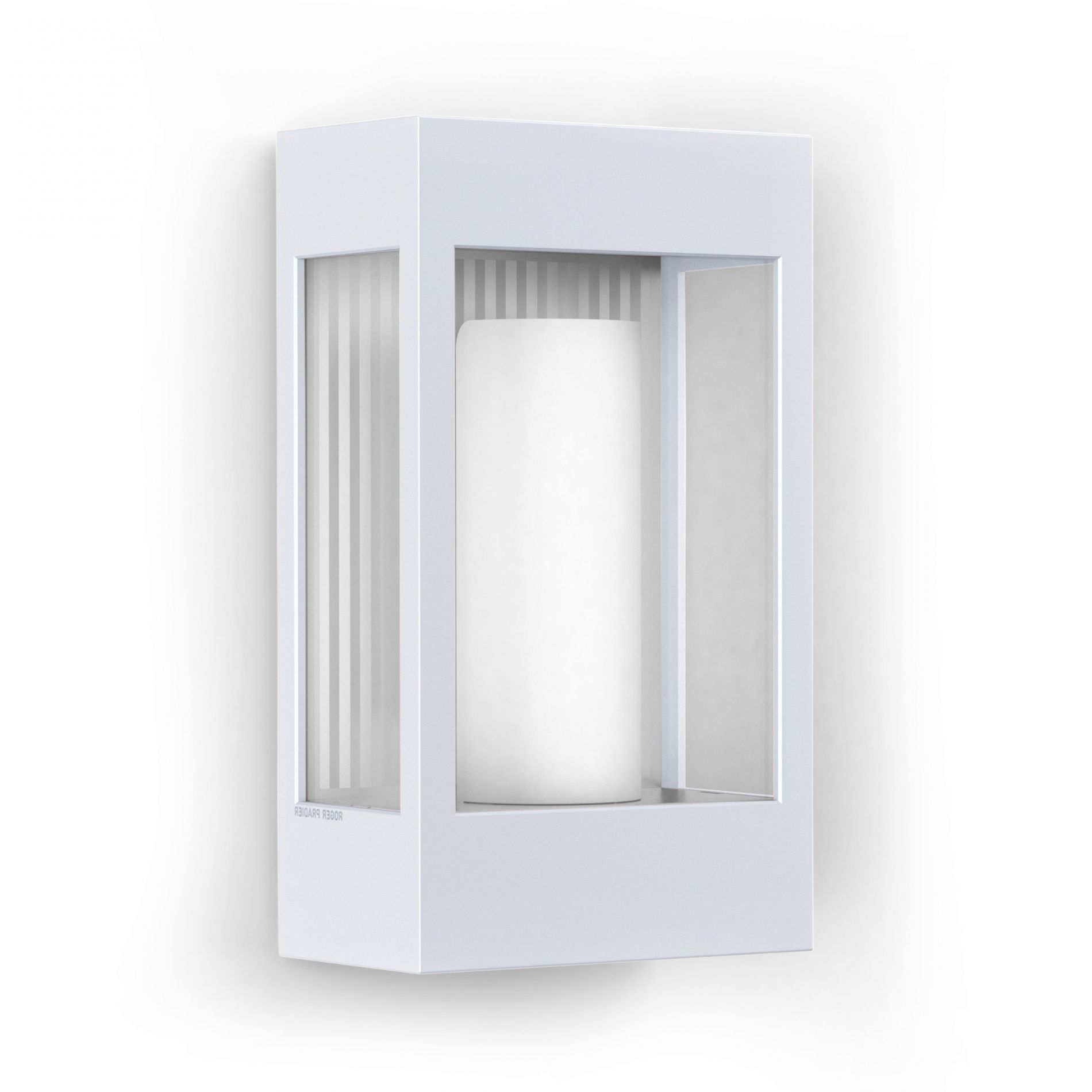 BRICK² Applique d'extérieur Aluminium/Verre H30cm Blanc Roger Pradier® -  LightOnline