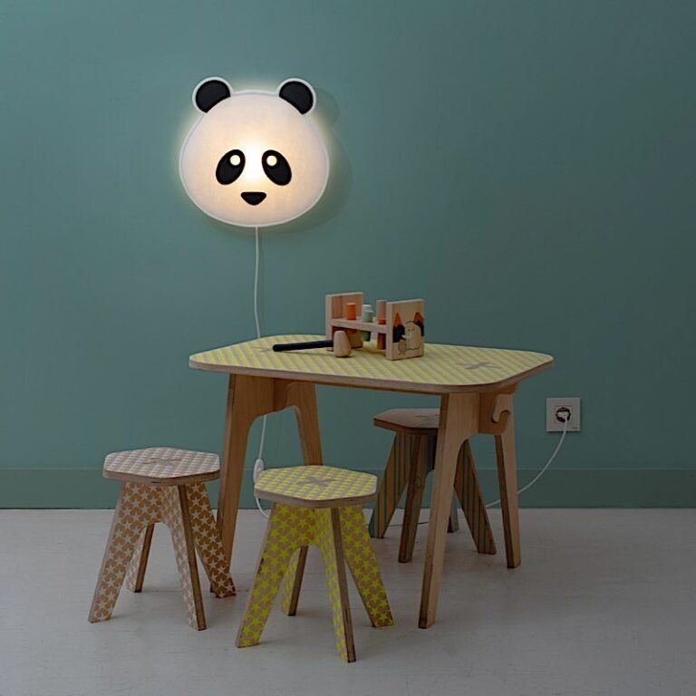 Veilleuse panda LED en applique murale SOFT LIGHT - Keria et Laurie Lumière
